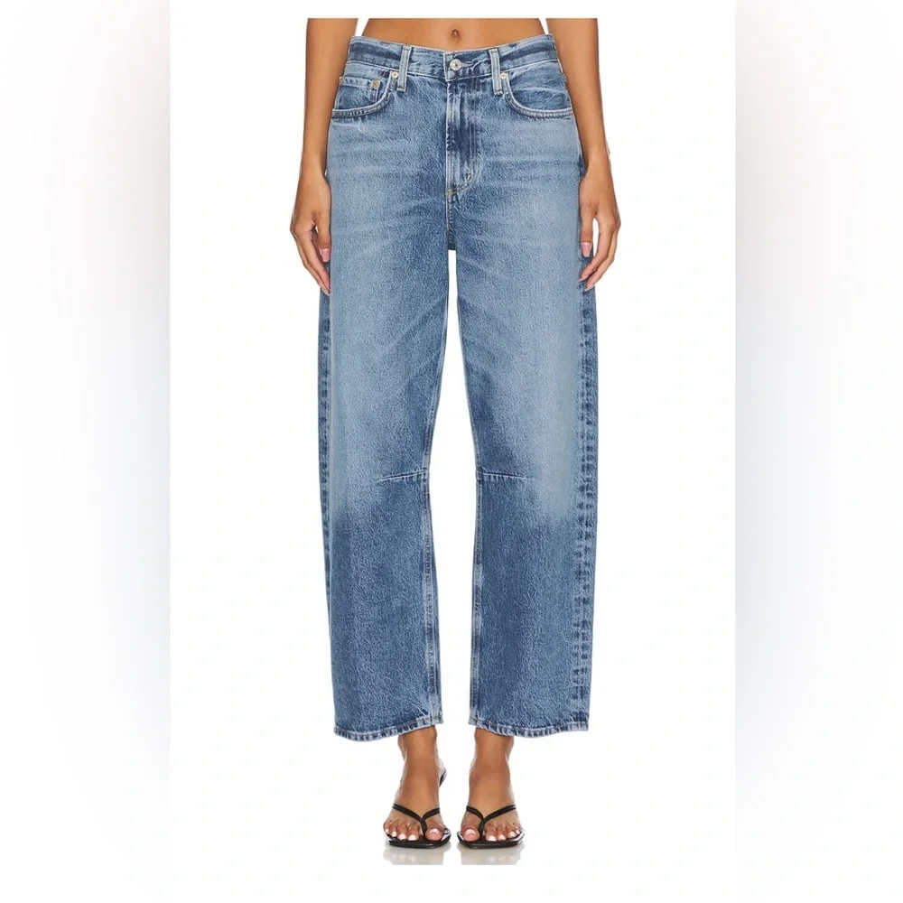 Citizens Of Humanity Miro Relaxed Wide Leg Jeans In Pacifia-RAW HEM - Picture 1 of 13